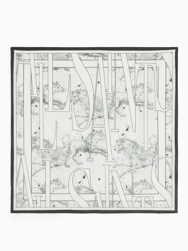 AllSaints Natural Astraeus  Square Scarf - Image 2 of 4