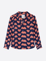 Anorak Blue Graphic Heart Ecovero Long Sleeve Shirt - Image 5 of 5