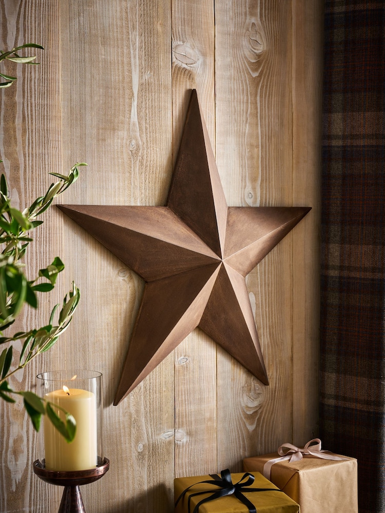 Wood Bronx Star Wall Art - Image 1 of 4