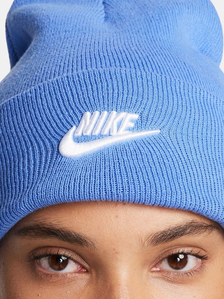 Nike Blue Peak Tall Cuff Futura Beanie - Image 6 of 6