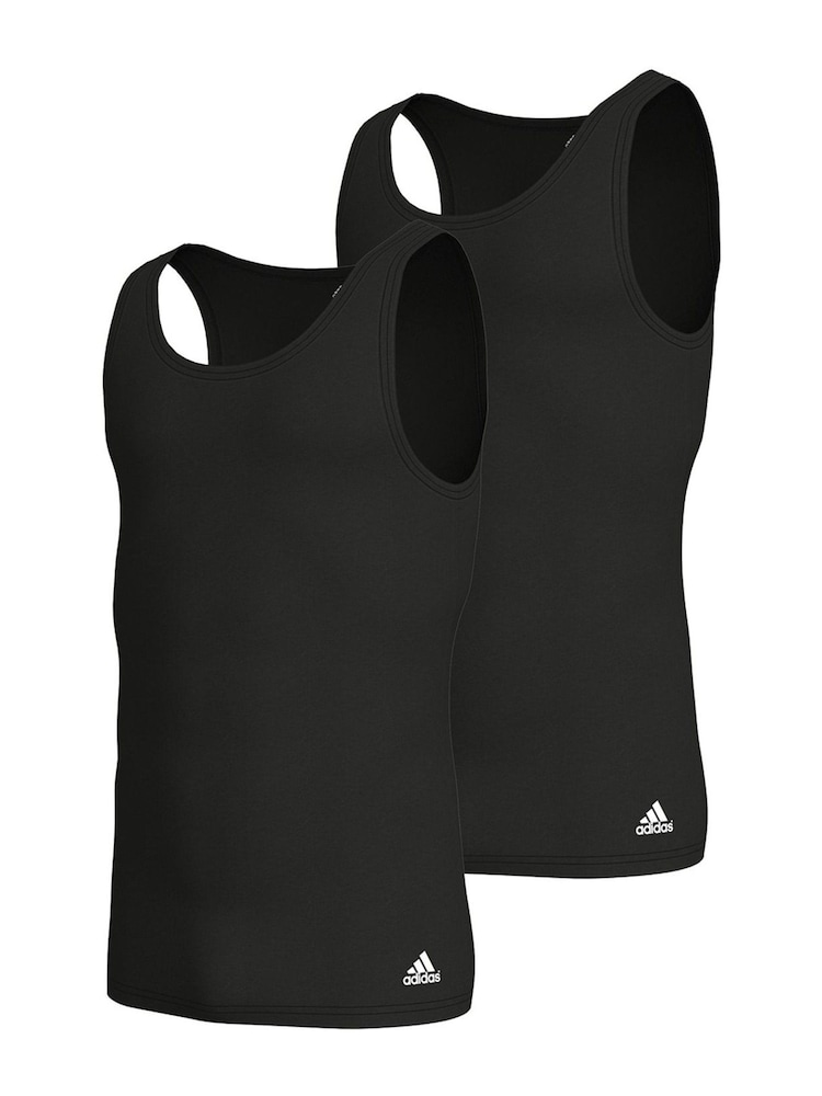 adidas Black Active Flex Vests 2 Pack - Image 5 of 5