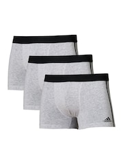 adidas Active Flex Cotton 3 Stripe Boxers 3 Pack - Изображение 1 из 6