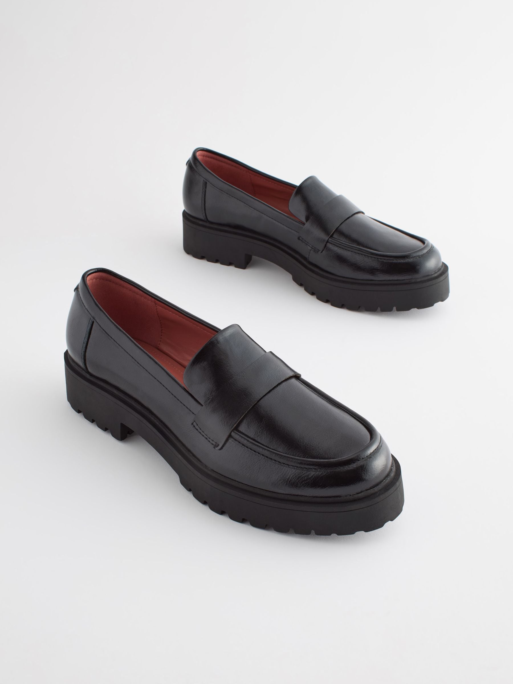 Buy Black Forever Comfort Chunky Loafers from Next Austria