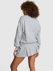 Victoria's Secret Pink Pure Medium Heather Grey V-Neck Sweatshirt - Image 2 of 2