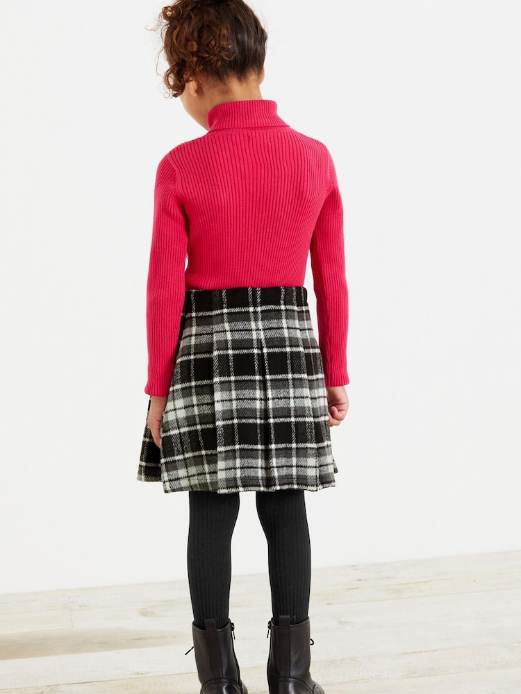 Monochrome Check Skirt And Tights Set (3-16yrs) - Image 2 of 5