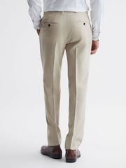 Reiss Stone Fine Modern Fit Wool Trousers - Image 5 of 5