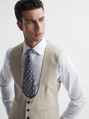 Chaleco entallado de lana con herradura Fine de Reiss - Imagen 4 de 8
