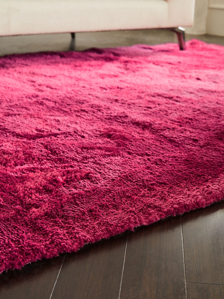Fuchsia Pink Collection Luxe Plush Rug - Image 2 of 6