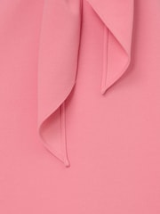 Adrianna Papell Pink Bell Sleeves Tie Front Dress - Image 7 of 7