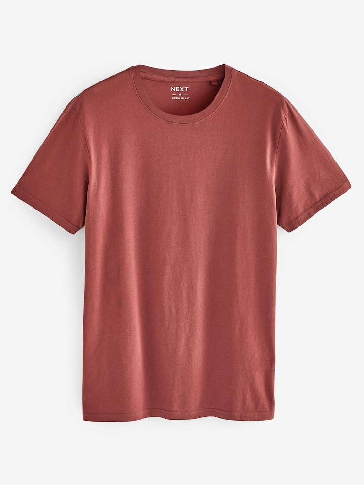 Clay Red Essential Crew Neck T-Shirt - Image 4 of 6