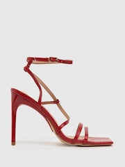 Schuh Red Santi Croc Strappy Stiletto Shoes - Image 1 of 4