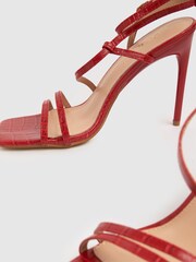 Schuh Red Santi Croc Strappy Stiletto Shoes - Image 3 of 4