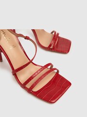 Schuh Red Santi Croc Strappy Stiletto Shoes - Image 4 of 4