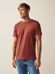 Brun/Rost/Svart/Ecru Marl/Skiffer/Silver - Vanlig passform - Essential T-shirt i bomull 6 förpackning - Bild 13 av 18