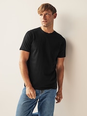 Brun/Rost/Svart/Ecru Marl/Skiffer/Silver - Vanlig passform - Essential T-shirt i bomull 6 förpackning - Bild 16 av 18