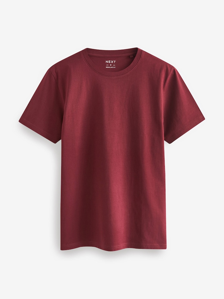 Brun/Rost/Svart/Ecru Marl/Skiffer/Silver - Vanlig passform - Essential T-shirt i bomull 6 förpackning - Bild 2 av 18