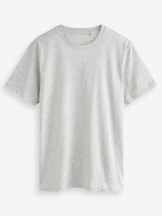 Brun/Rost/Svart/Ecru Marl/Skiffer/Silver - Vanlig passform - Essential T-shirt i bomull 6 förpackning - Bild 5 av 18