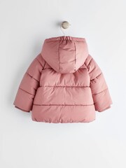 Rust Brown Padded Baby Jacket With Hood (0mths-2yrs) - Image 2 of 7