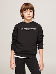 Tommy Hilfiger Black Essential Sweatshirt - Image 1 of 7