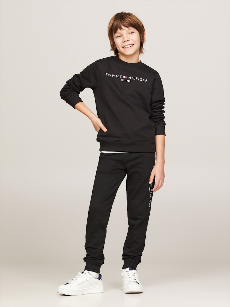 Tommy Hilfiger Black Essential Sweatshirt - Image 2 of 7
