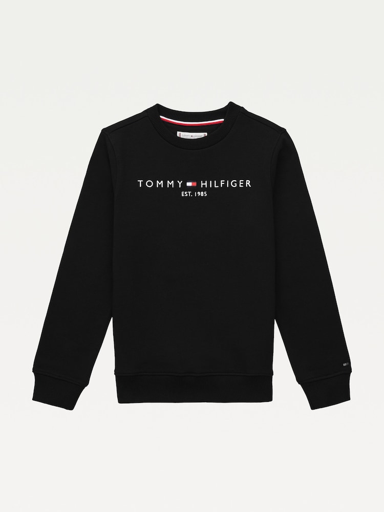 Tommy Hilfiger Black Essential Sweatshirt - Image 5 of 7