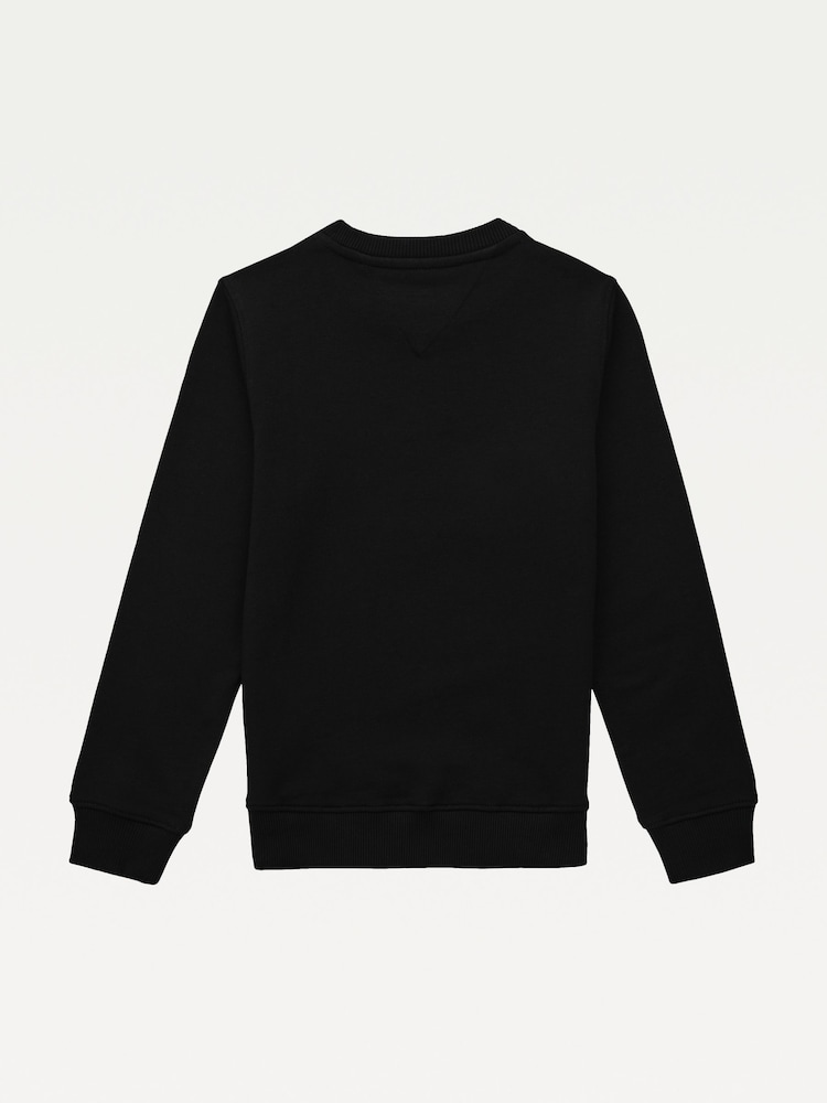 Tommy Hilfiger Black Essential Sweatshirt - Image 6 of 7