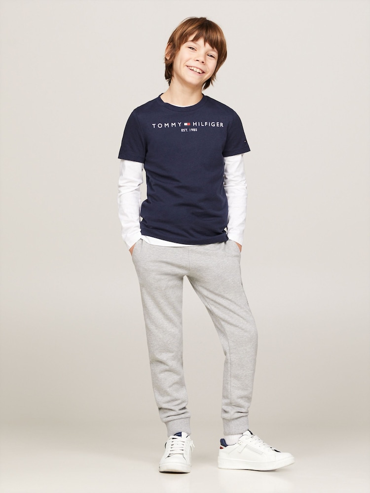 Tommy Hilfiger Blue Navy Essential T-Shirt - Image 4 of 7