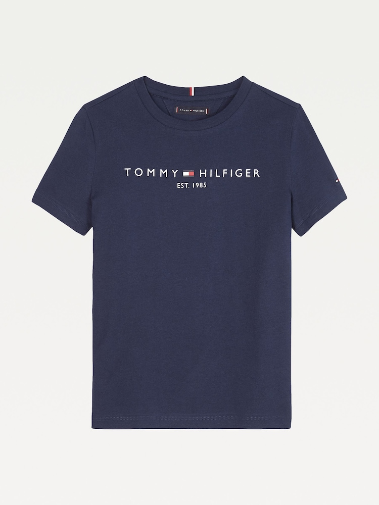 Tommy Hilfiger Blue Navy Essential T-Shirt - Image 5 of 7