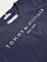 Tommy Hilfiger Blue Navy Essential T-Shirt - Image 7 of 7
