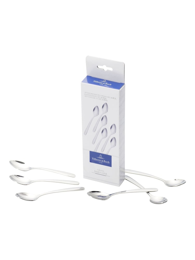 Villeroy & Boch Set of 6 Chrome Coffee Spoons - Image 1 of 2