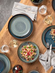 Villeroy & Boch Blue Dinner Plates and Soup Plates Set - Image 3 of 3