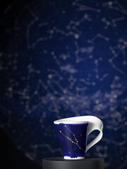 Villeroy & Boch Blue Stylish Mug with Taurus Zodiac Sign - Image 1 of 3