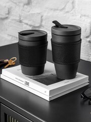 Villeroy & Boch Black Coffee To Go Manufacture Rock Mug 290ml - Image 1 of 2