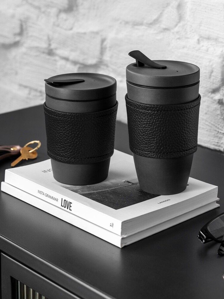 Villeroy & Boch Black Coffee To Go Manufacture Rock Mug 290ml - Image 1 of 2