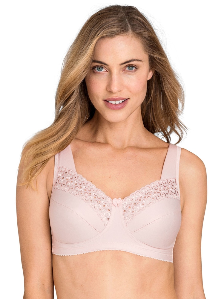 Pink - Miss Mary of Sweden Broderie Anglaise Non-Wired Bra - Bild 1 von 3 Pink - Miss Mary of Sweden Broderie Anglaise Non-Wired Bra - Bild 1 von 3