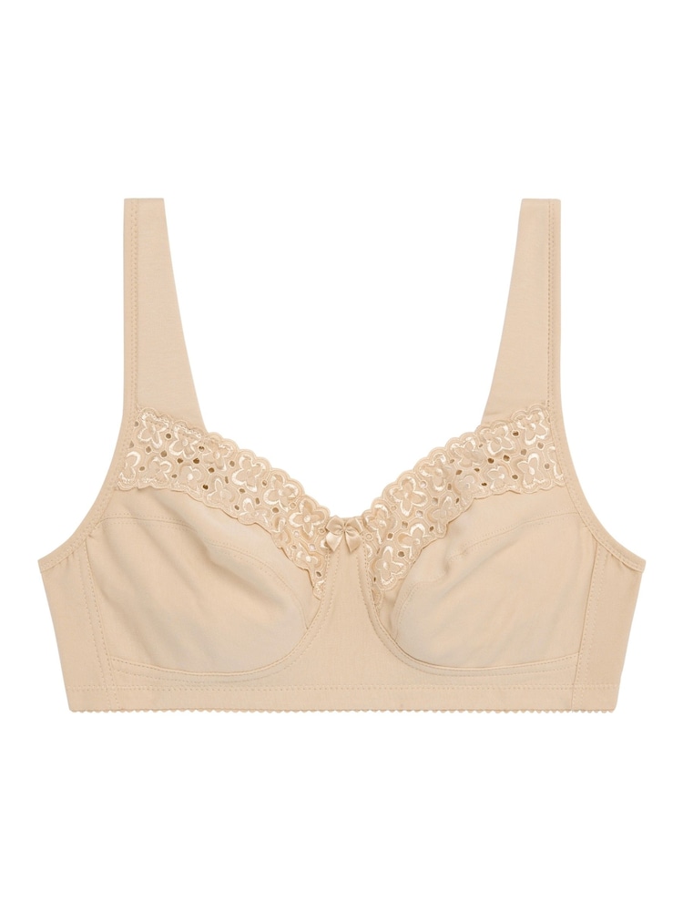 Miss Mary of Sweden Nude Broderie Anglaise Non-Wired Bra - Image 4 of 4