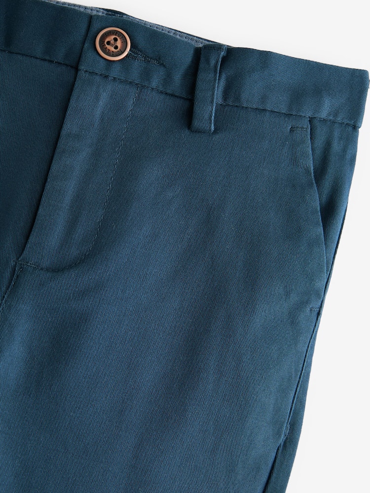 Marina franceză albastru - Pantaloni chino stretch (3-17ani) - Image 3 of 3