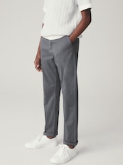 Charcoal Grey Regular Fit Stretch Chino Trousers (3-17yrs) - Image 2 of 5