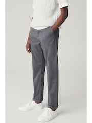 Charcoal Grey Regular Fit Stretch Chino Trousers (3-17yrs) - Image 3 of 5