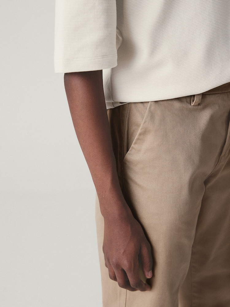 Stone Regular Fit Stretch Chino Trousers (3-17yrs) - Image 3 of 4
