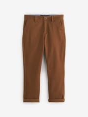 Roșcat/maro bronz - Pantaloni chino stretch (3-17ani) - Image 1 of 2