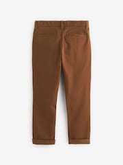 Roșcat/maro bronz - Pantaloni chino stretch (3-17ani) - Image 2 of 2