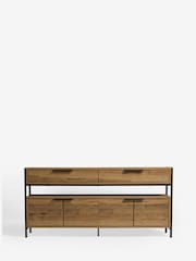 Dark Bronx Up to 65 inch, Soundbar Oak Effect Slim TV Unit - Image 6 of 11