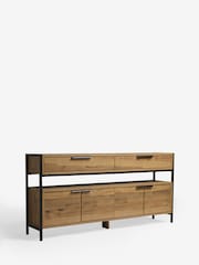 Dark Bronx Up to 65 inch, Soundbar Oak Effect Slim TV Unit - Image 8 of 11