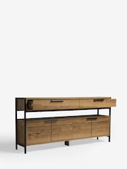 Dark Bronx Up to 65 inch, Soundbar Oak Effect Slim TV Unit - Image 9 of 11