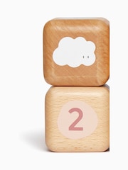 MORI Natural Wooden Baby Milestone Blocks - Image 4 of 5