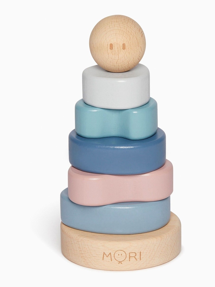 MORI Natural Sustainable Wooden Stacking Rings - Image 1 of 5