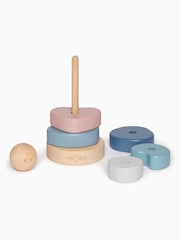 MORI Natural Sustainable Wooden Stacking Rings - Image 2 of 5