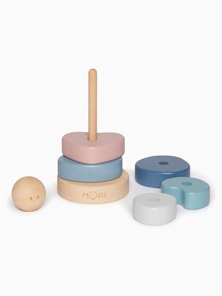 MORI Natural Sustainable Wooden Stacking Rings - Image 2 of 5