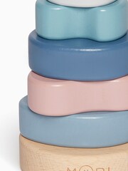 MORI Natural Sustainable Wooden Stacking Rings - Image 4 of 5